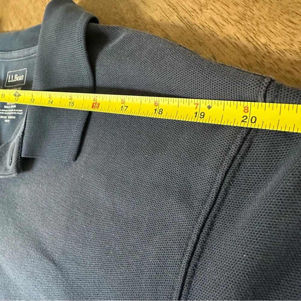 L.L.Bean Men’s XL Tall Polo Shirt Navy Short Sleeve‎ Classic Fit Cotton Preppy